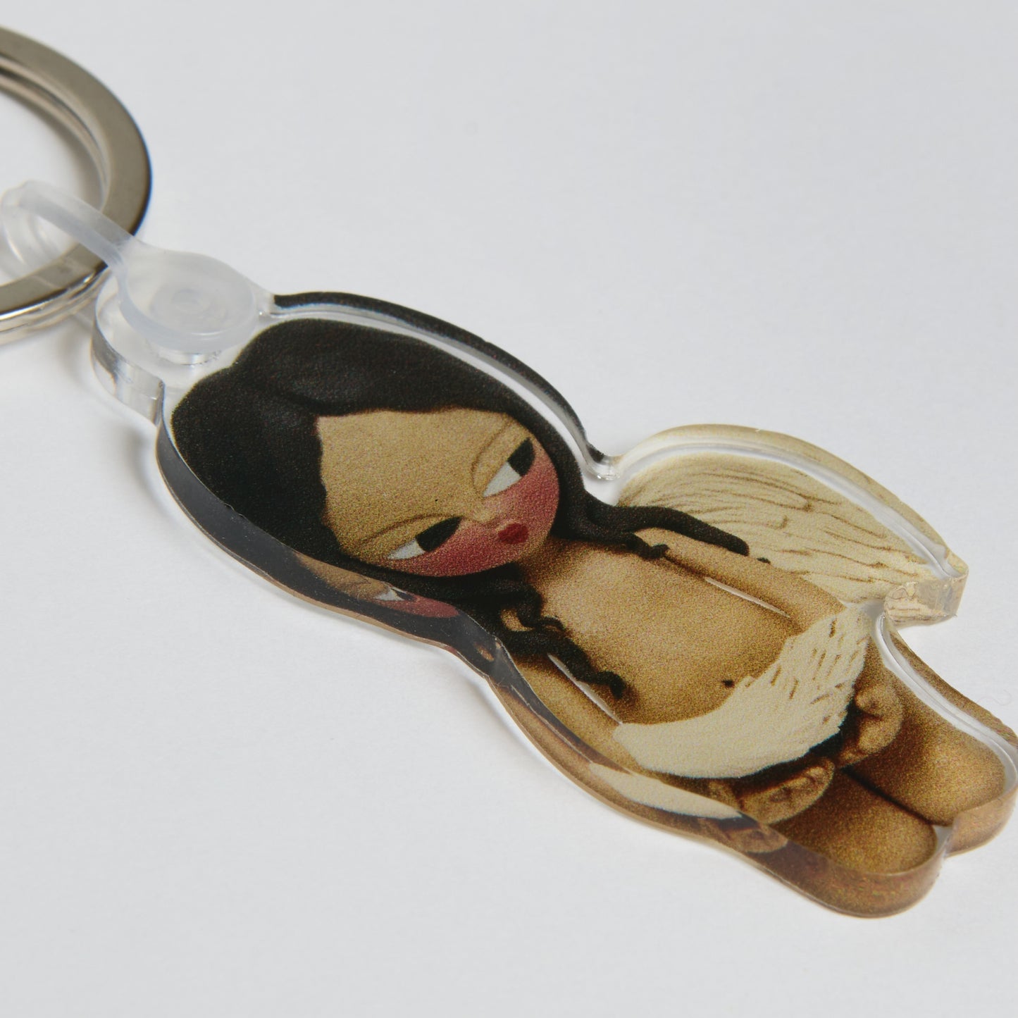 Angel de mi Guardia Keychain
